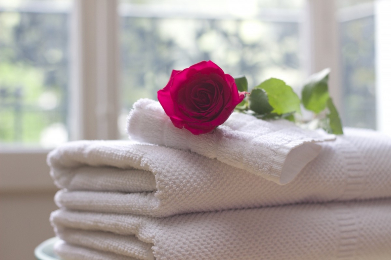 chambre-hote-TOURTOUR-min_towel_rose_clean_care_salon_spa_white_bath-731641